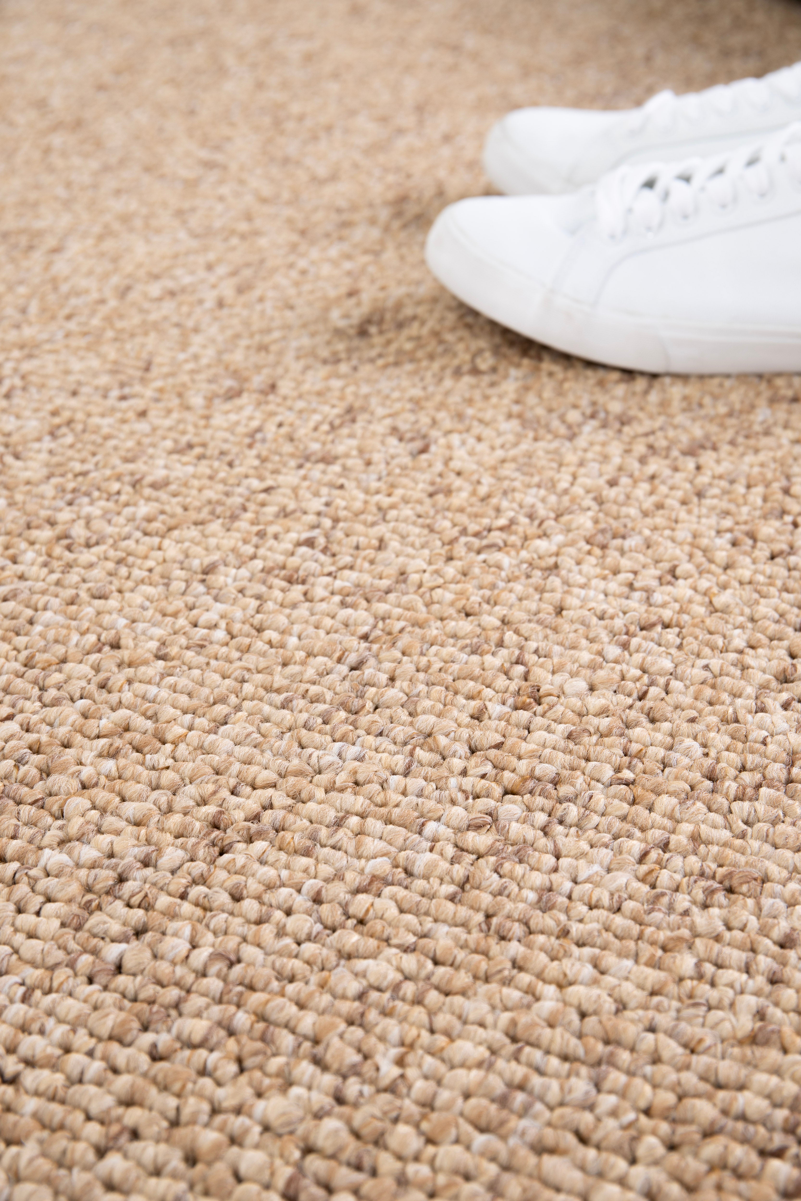 Atticgo Alfombra lavable Petra liso natural detalle