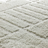 Alfombra de estilo escandinavo con relieve BLANCHE 8630 Blanco