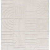 Alfombra de estilo escandinavo con relieve BLANCHE 8630 Blanco