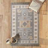 Chandia Fransen-Kilim-Teppich 1098 Mehrfarbig