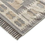 Tappeto kilim Chandia con frange Multicolor 1098