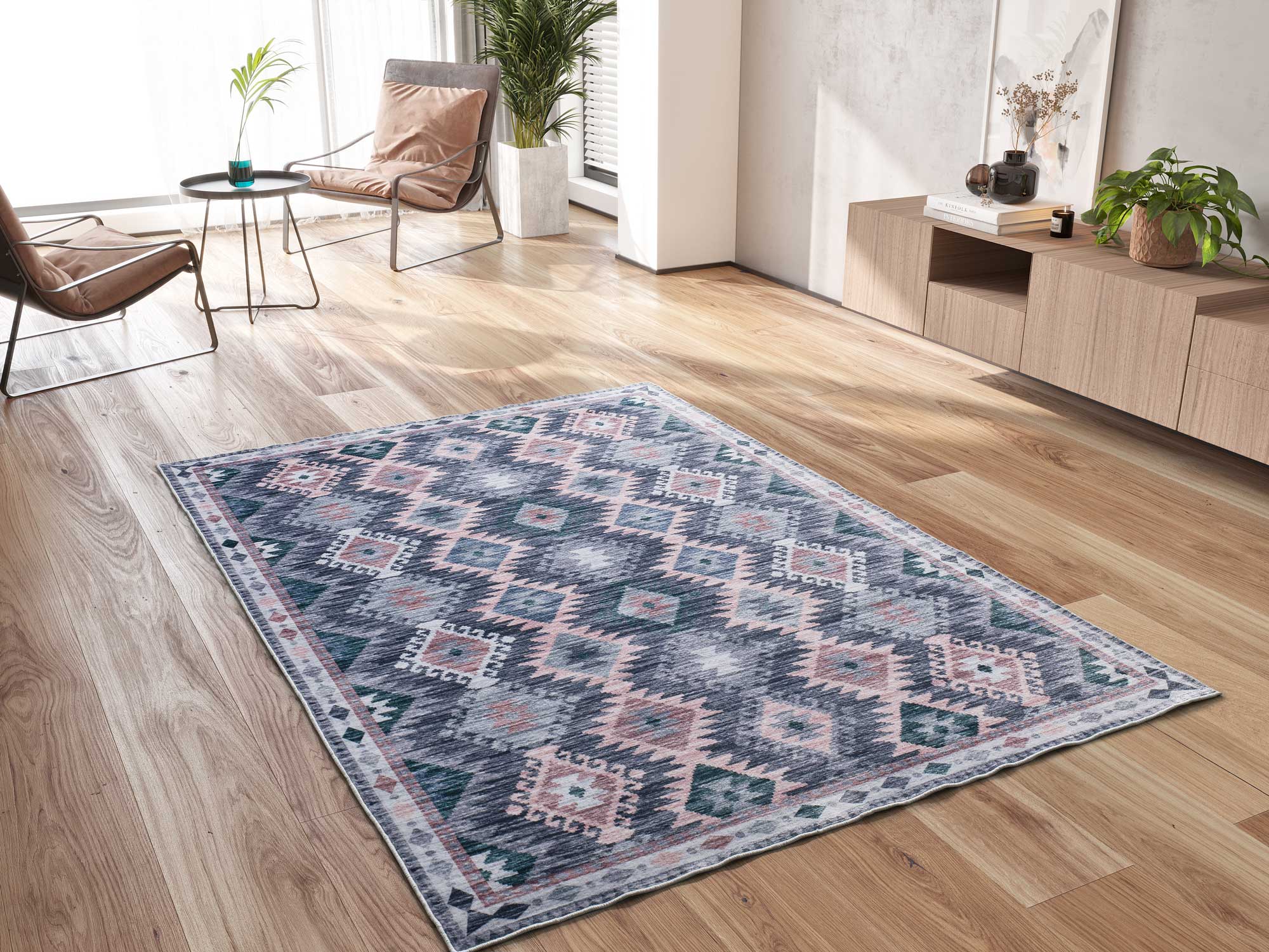 Atticgo | Alfombra Vintage Impreso CLASS 20210 Multi Color Ambiente