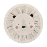 Clown round lion children's rug 2343 multicolour