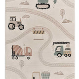 Clown 2346 multicoloured rugs for children's roads and tractors