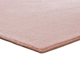 Washable Plain Microfibre Rug Coraline Pink