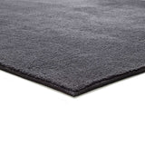 Washable Plain Microfibre Rug Coraline Anthracite