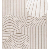 Geometric embossed design rug DIENA 40424 White