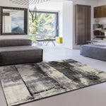 Atticgo Alfombra abstracta Edel 12581 Gris ambiente