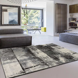 Atticgo Alfombra abstracta Edel 12581 Gris ambiente