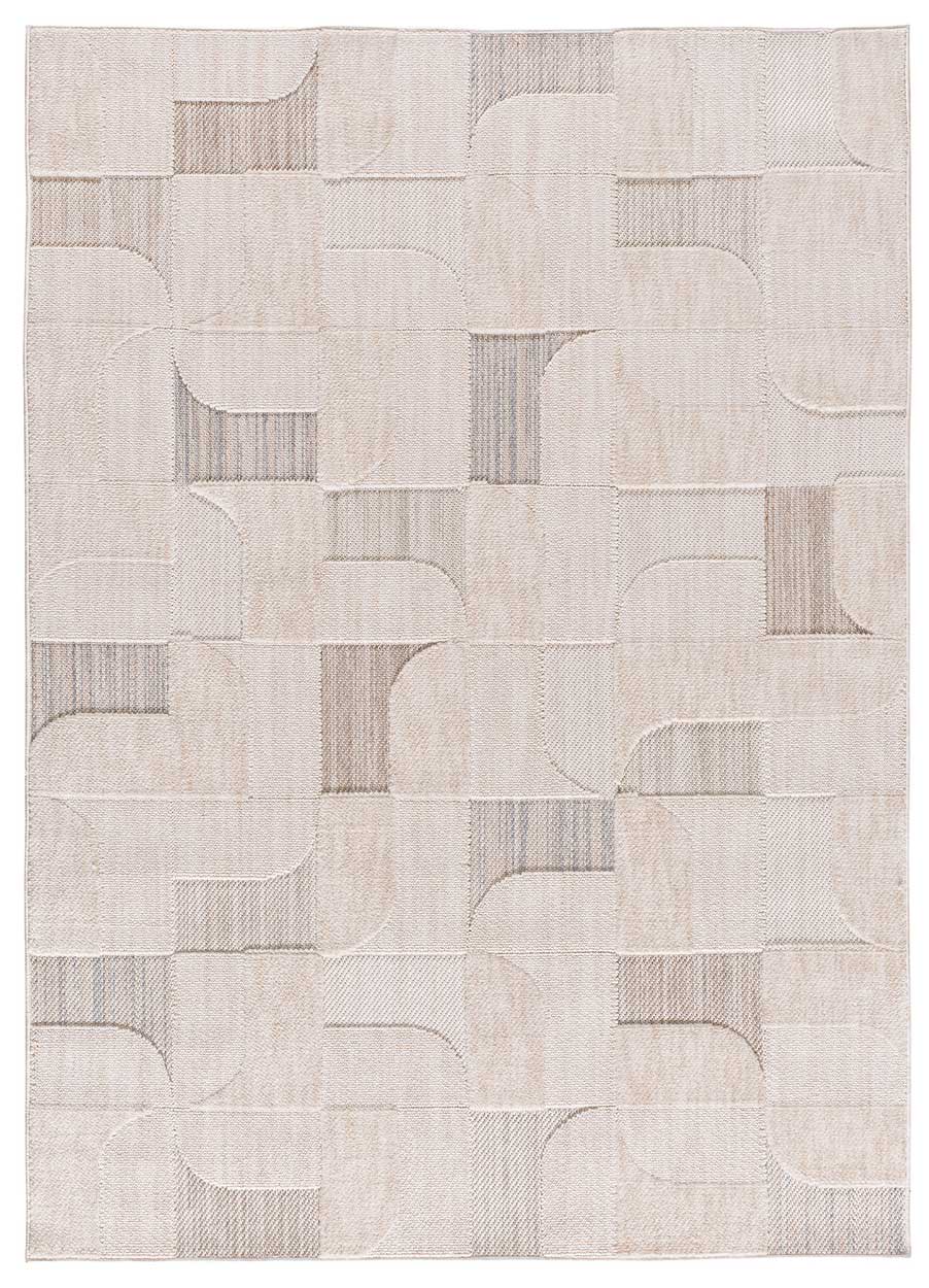 Atticgo Alfombra con relieve de estilo étnico ELEMENT 9375 Beige