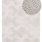 Tapis aux textures neutres ESTILO 23040 Crème