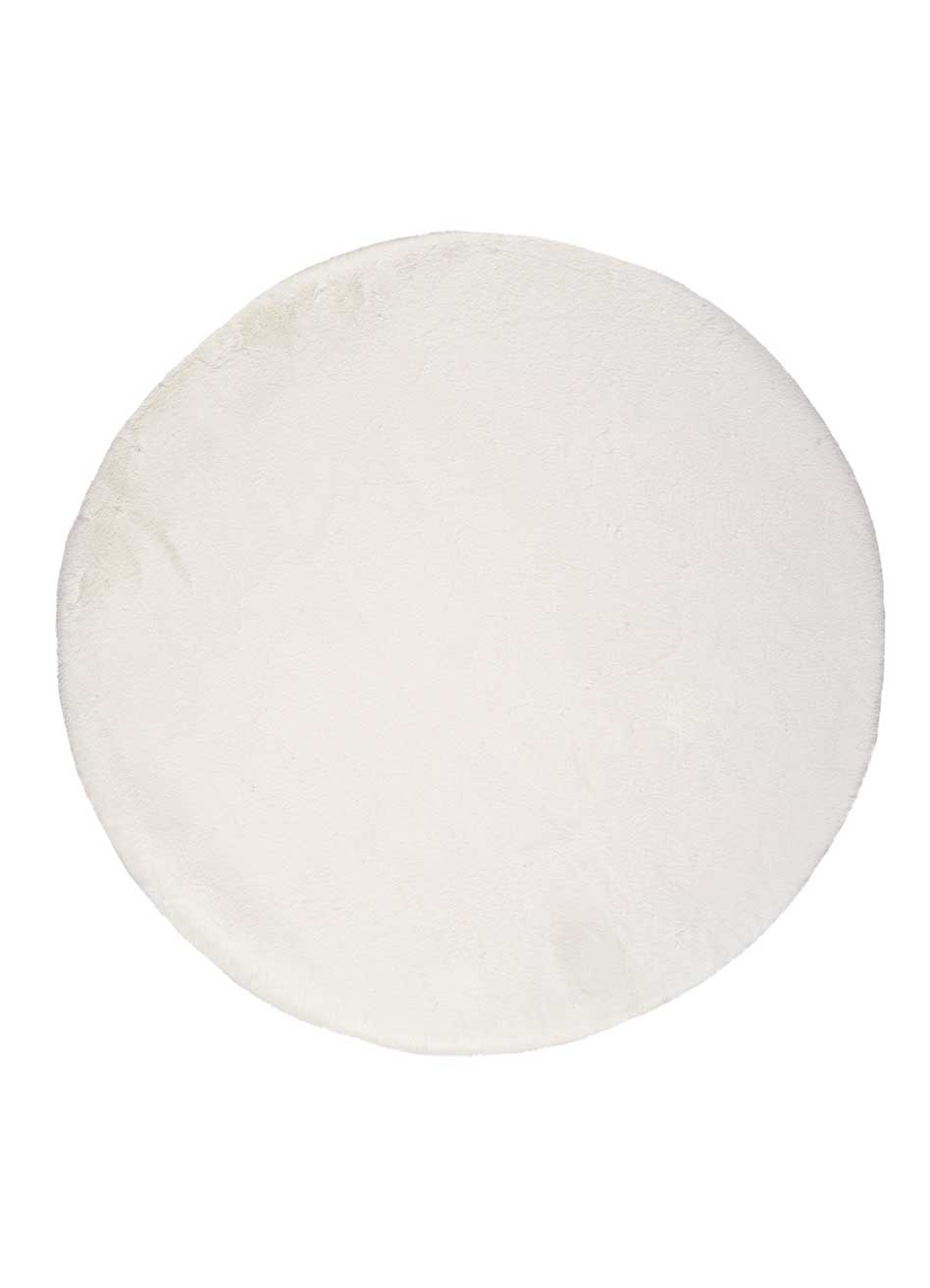 Washable rug Fox Plain White