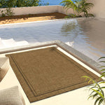 Atticgo Alfombra de exterior-interior efecto yute Guinea 28805 Natural ambiente