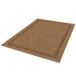 Atticgo Alfombra de exterior-interior efecto yute Guinea 28805 Natural detalle ambiente