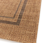 Atticgo Alfombra de exterior-interior efecto yute Guinea 28805 Natural detalle esquina