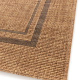 Atticgo Alfombra de exterior-interior efecto yute Guinea 28805 Natural detalle esquina