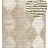 Tapis de style scandinave, recyclé, gaufré Lima 3500 Crème