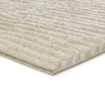 Atticgo Alfombra estilo escandinavo, reciclada y con relieve Lima 3500 Crema esquina