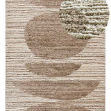 Scandinavian style rug, recycled, embossed Lima 3502 Beige