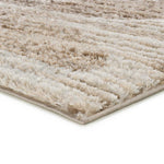 Atticgo Alfombra estilo escandinavo, reciclada y con relieve Lima 3502 Beige esquina