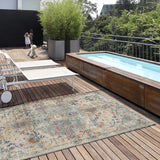 Atticgo Alfombra vintage de exterior Luna 20157 Multicolor ambiente