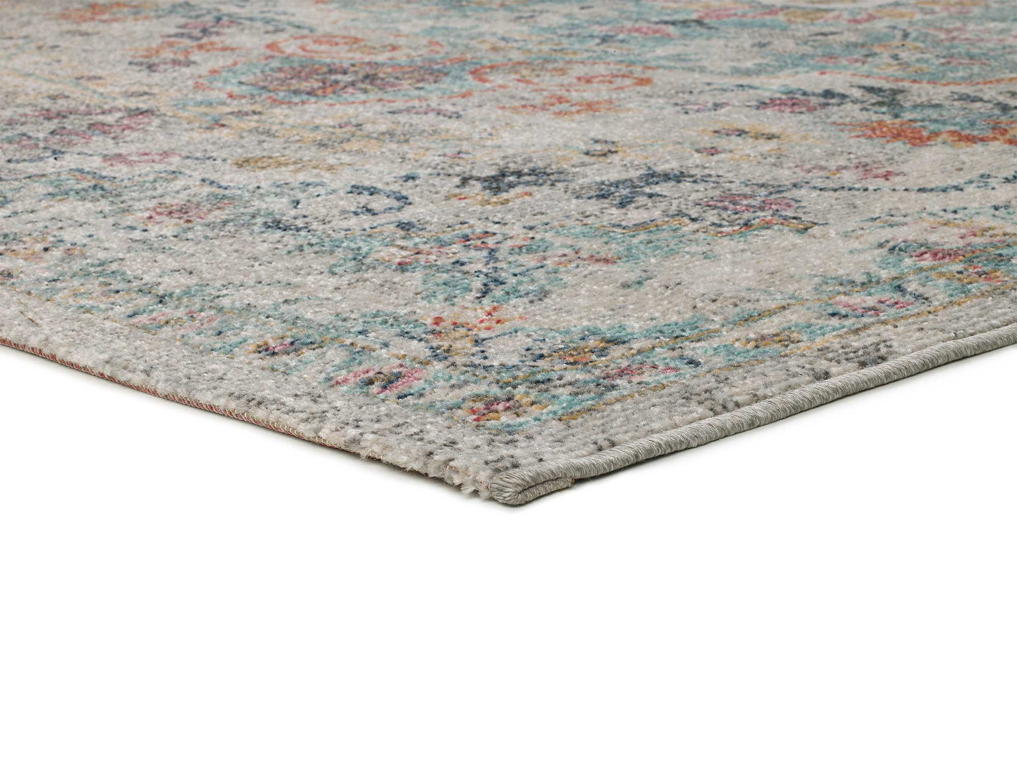 Atticgo Alfombra vintage de exterior Luna 20157 Multicolor esquina