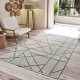 Alfombra geométrica plegable LUX 5000 Beige