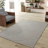 Tapis pliant géométrique LUX 7000 Crème