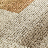 Geometric rug with relief in earth tones Melfi 4510