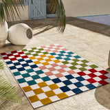 Atticgo Alfombra con relieve de exterior-interior Mila 23516 Multicolor Ambiente 