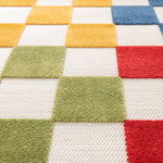 Atticgo Alfombra con relieve de exterior-interior Mila 23516 Multicolor detalle alfombra 