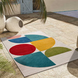 Alfombra con relieve de exterior-interior Mila 23522 Multicolor