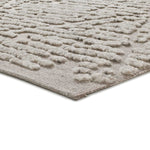 Atticgo Alfombra de lana Mirtha 318 Beige macro