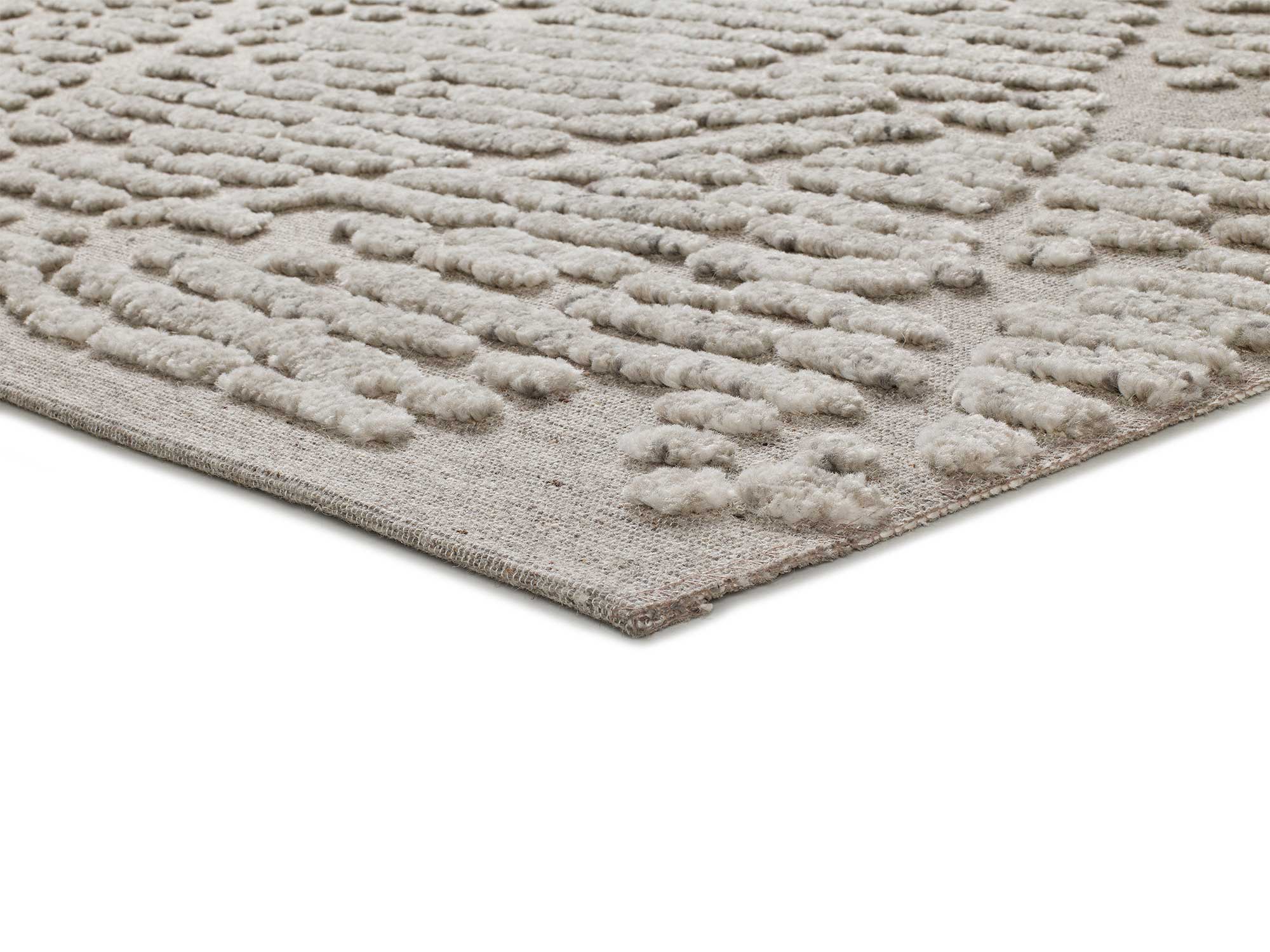 Atticgo Alfombra de lana Mirtha 318 Beige macro