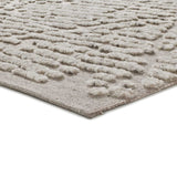 Atticgo Alfombra de lana Mirtha 318 Beige macro