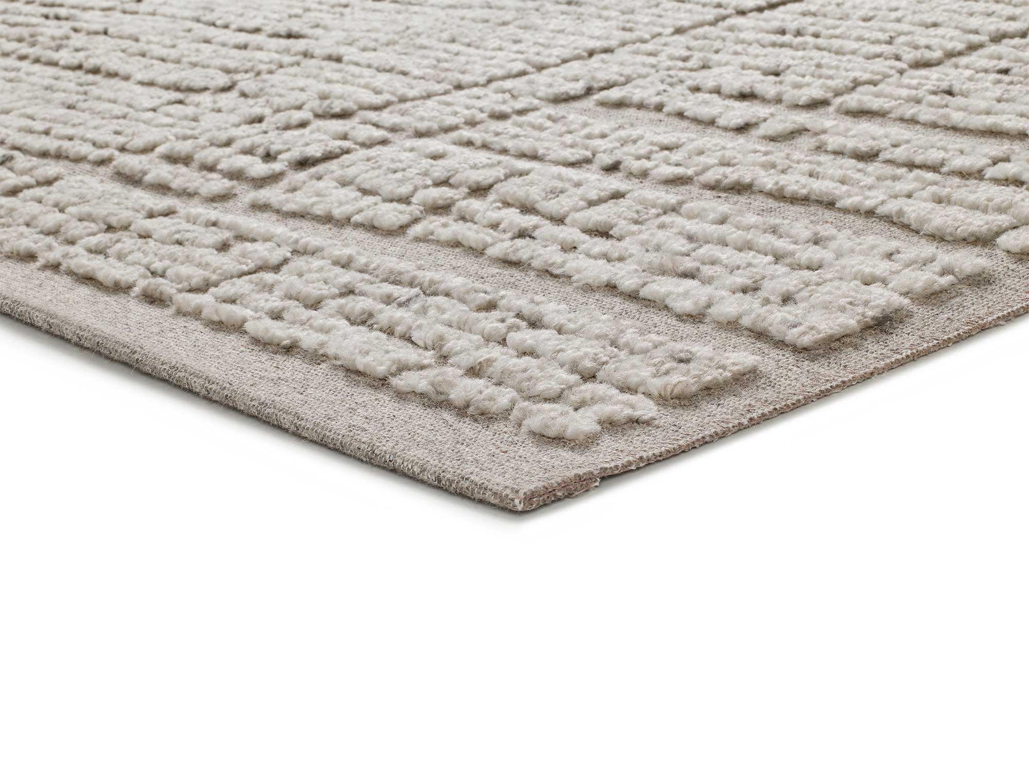 Atticgo Alfombra de lana Mirtha 932 Beige macro