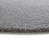 Norge 8507 Grey shaggy round plain rug