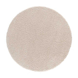 Norge 8507 White Round Shaggy Plain Rug