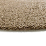 Norge 8507 Linen Round plain shaggy rug