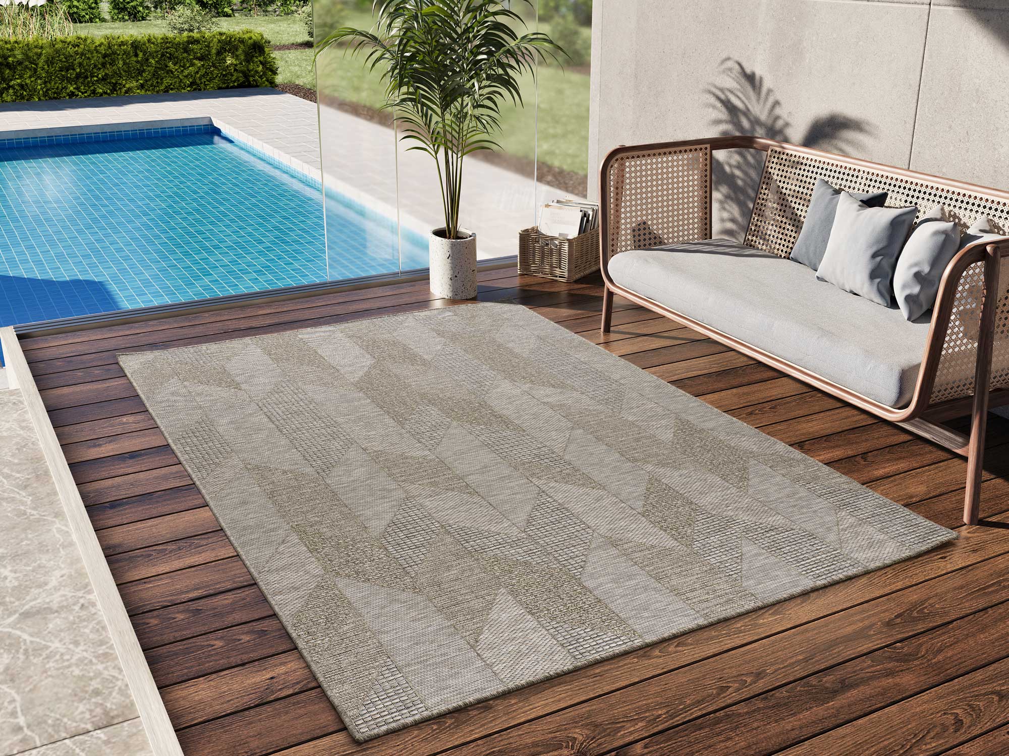 Atticgo Alfombra de exterior Oria 605 Natural ambiente