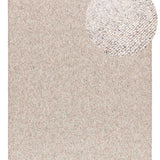 Tapis bouclé lavable Petra uni crème