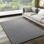 Atticgo Alfombra Saffi Liso Gris ambiente