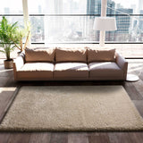 Alfombra Shaggy Reciclada Beige Liso