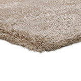 Alfombra Shaggy Reciclada Beige Liso