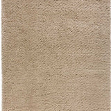 Alfombra Shaggy Reciclada Beige Liso