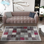 Atticgo Alfombra moderna Sheki 16763 Gris﻿ ambiente