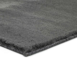 Custom-made rug Silky Lush Plain Anthracite