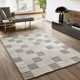 Alfombra diseño damero con relieve Verona 2259 Crema