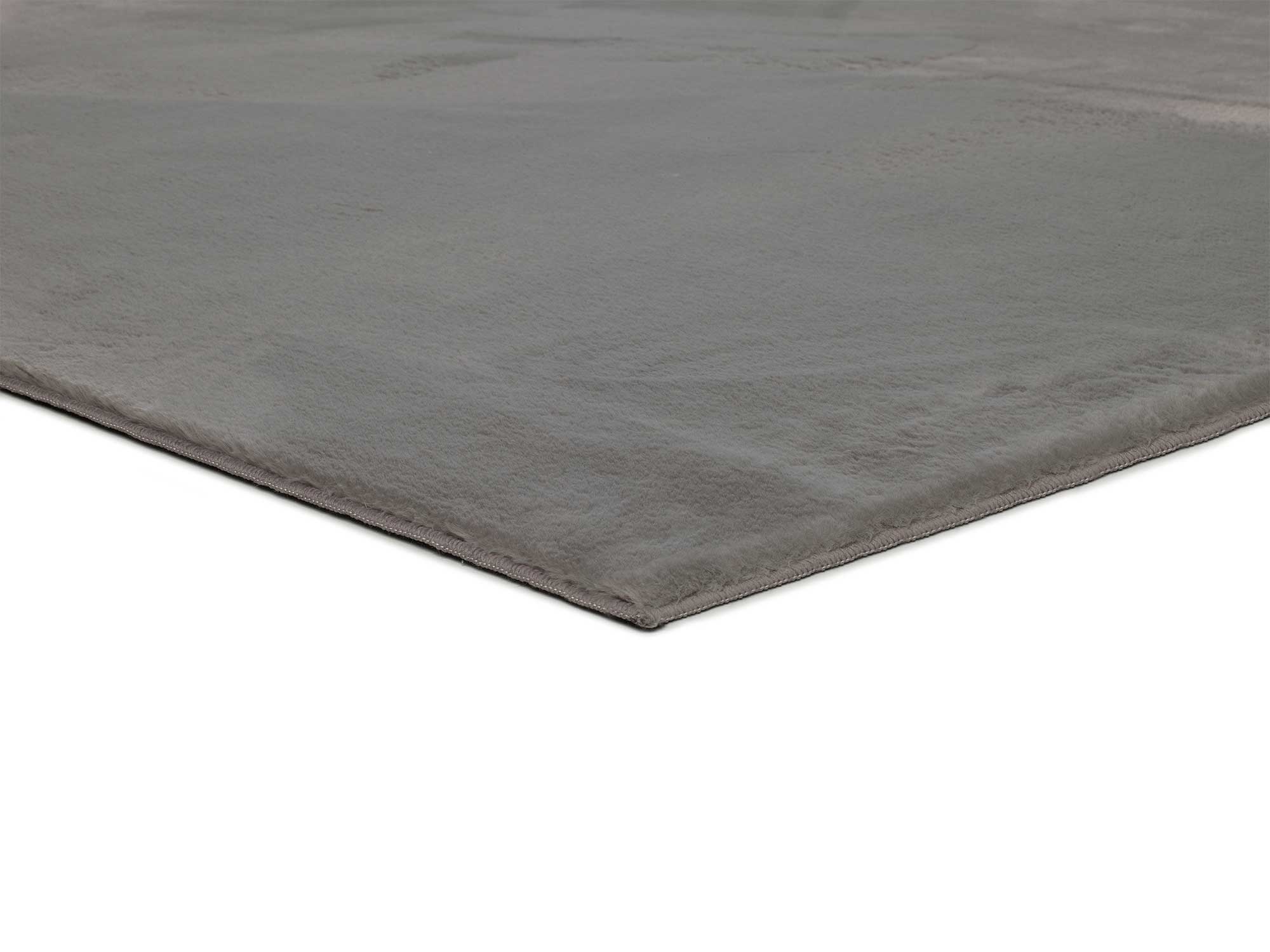 Atticgo Alfombra lavable Xiana Liso Gris macro