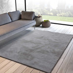 Atticgo Alfombra lavable Xiana Liso Plata ambiente